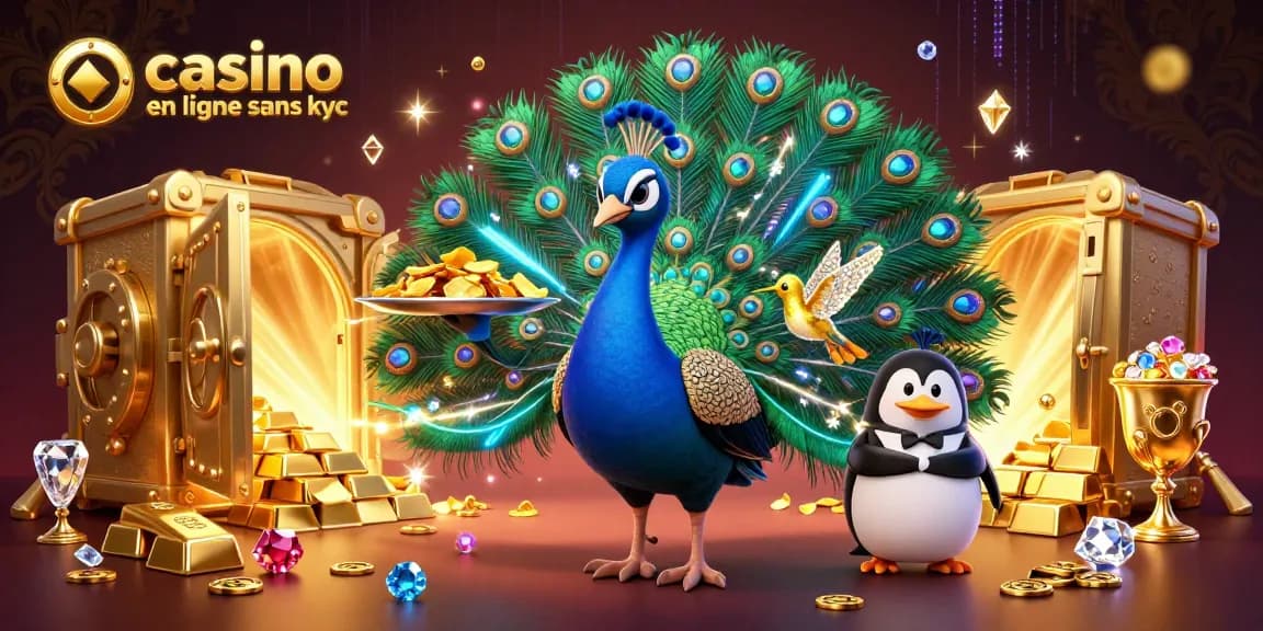 Profitez des jeux au casino en ligne sans KYC avec des personnages animés colorés et des trésors scintillants.