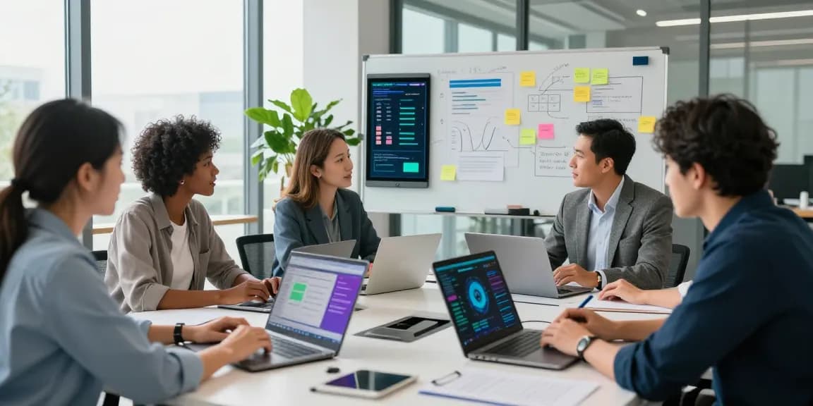 Collaborative team brainstorming session, find more from our blog for insights.