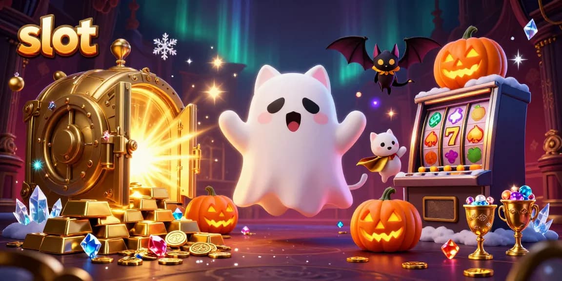 Menangkan slot dengan kucing hantu dan kelelawar di kasino berhantu