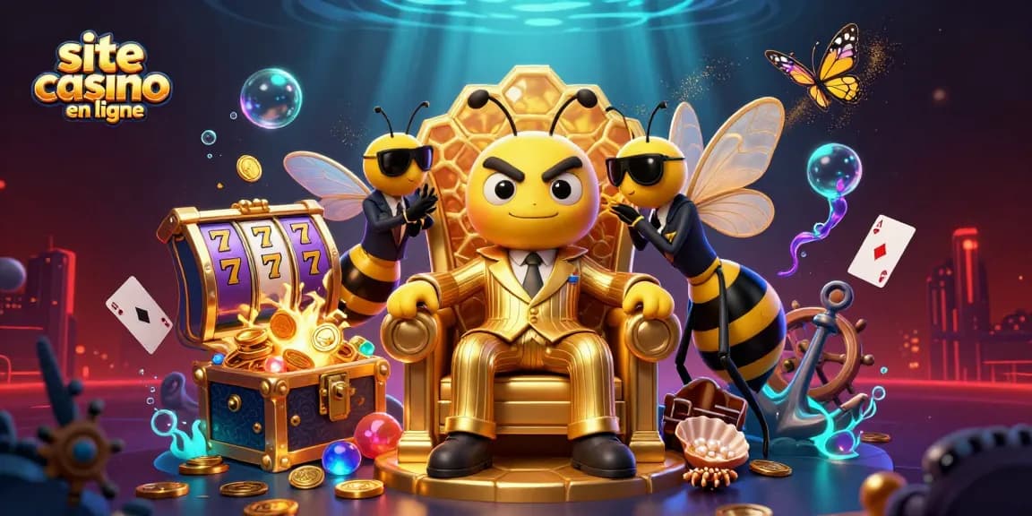 Jouer sur un site casino en ligne avec un boss mob 3D et des éléments de jeux dynamiques.