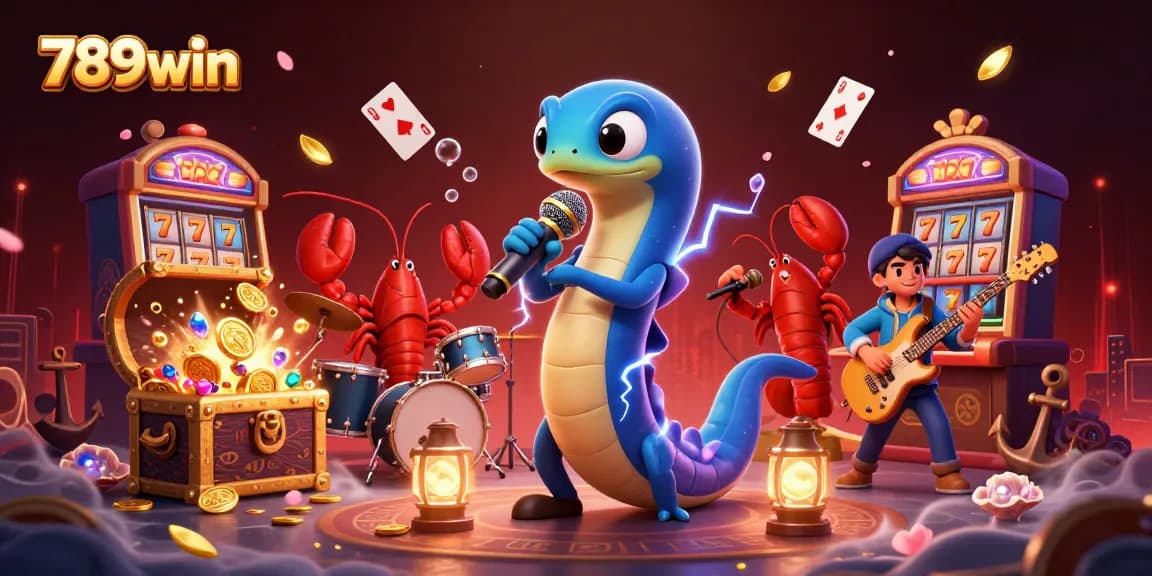 Experience thrilling underwater casino vibes with 789win's electrifying DJ performance and treasure-filled fun.