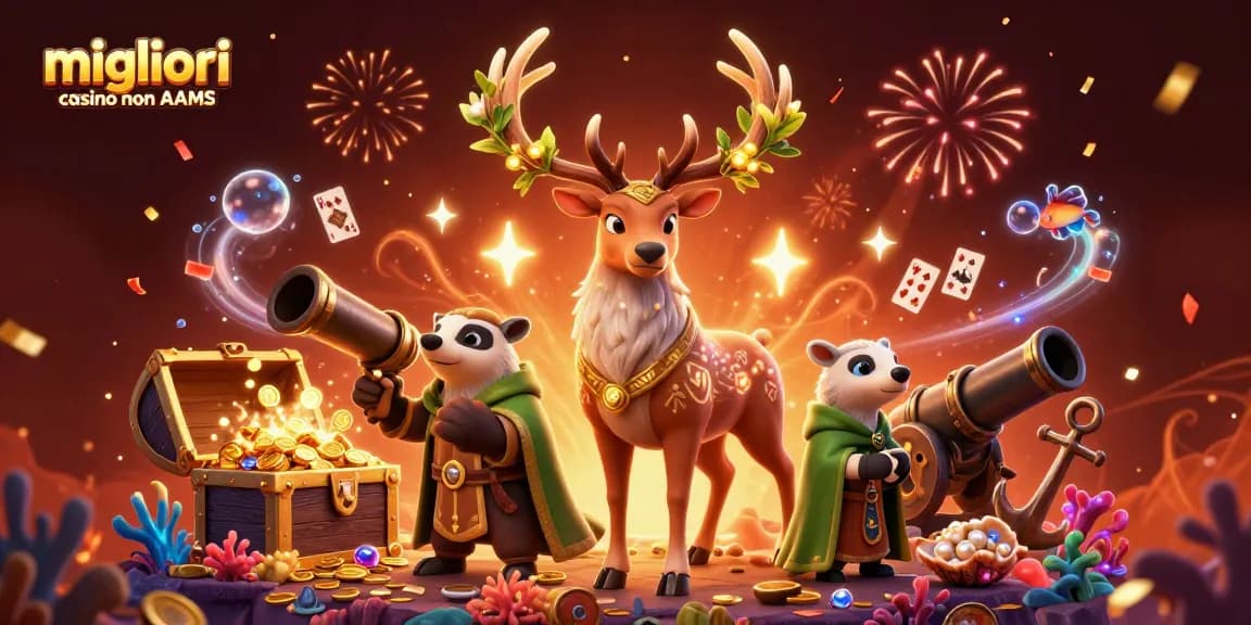 Gioca a giochi entusiasmanti nei migliori casino non AAMS con elementi caratterizzanti coinvolgenti e tesori scintillanti.