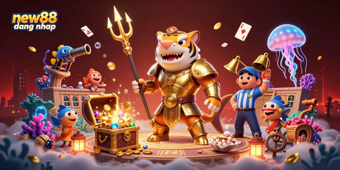 Experience thrilling gameplay with new88 dang nhap amidst underwater treasures and vibrant casino elements.