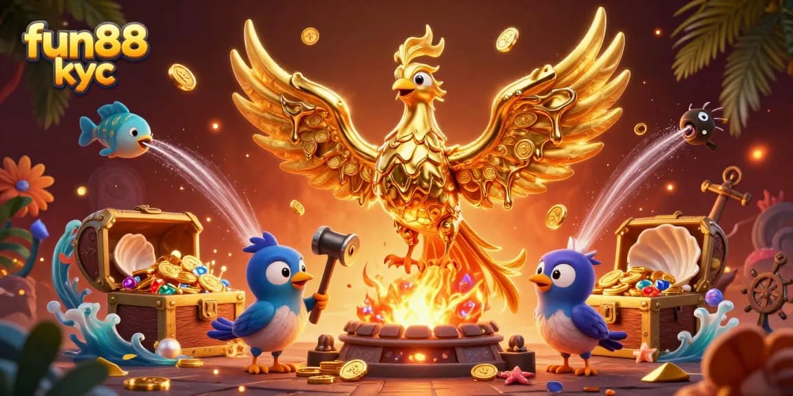 Trải nghiệm cá cược sôi động tại Fun88 KYC với hình ảnh rực rỡ của những trò chơi hấp dẫn.