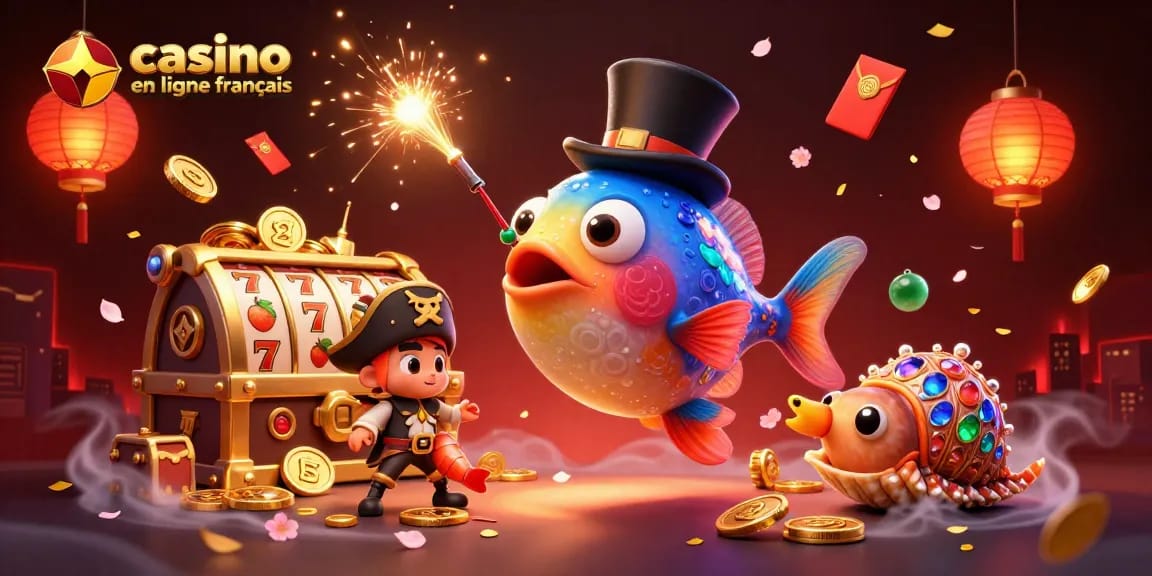 Jouez dans un casino en ligne français avec des jeux captivants grâce à des créatures sous-marines colorées.