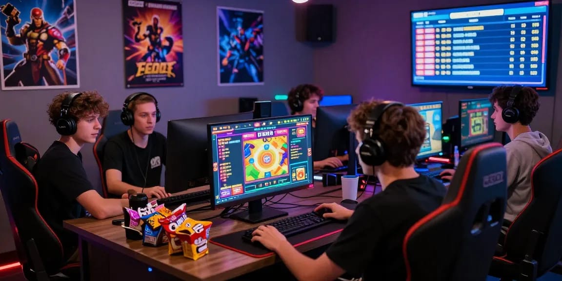 Players enjoying KECAK4D online slot games, capturing excitement and engagement.