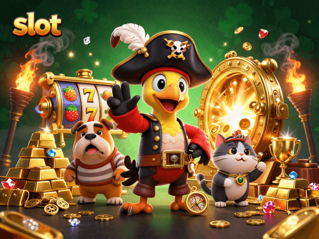 Engage with exciting slot adventures featuring vibrant reels and a colorful casino atmosphere.