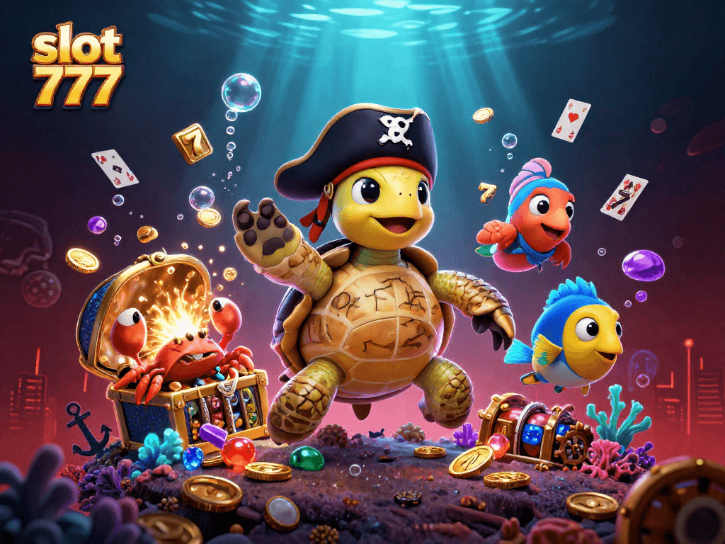 Experience the thrill of slot 777 with vibrant 3D characters and dynamic gaming elements.