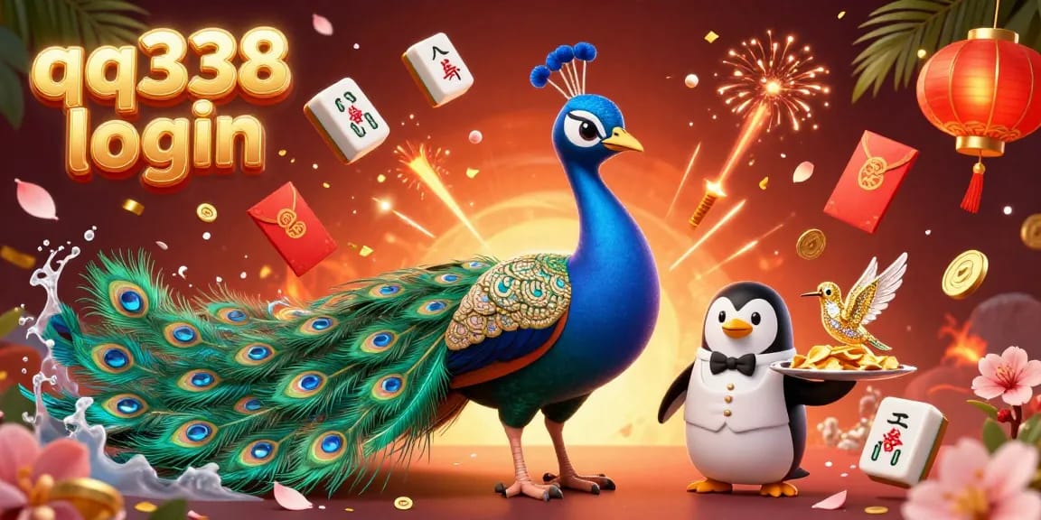 Experience the gaming excitement with qq338 login surrounded by dynamic casino elements and vibrant colors.