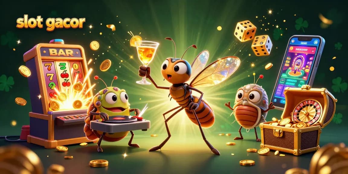 Engage in thrilling gameplay at slot gacor with vibrant characters and dynamic casino elements.