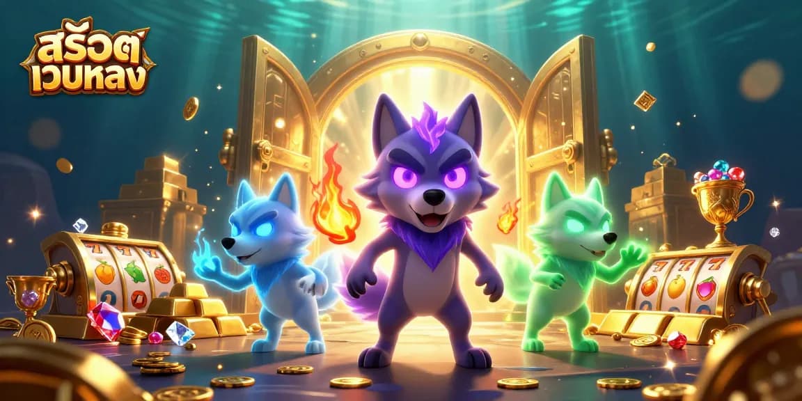 Spin to win with สล็อตเว็บตรง features vivid ghosts and treasure, emphasizing the thrill of online slots.
