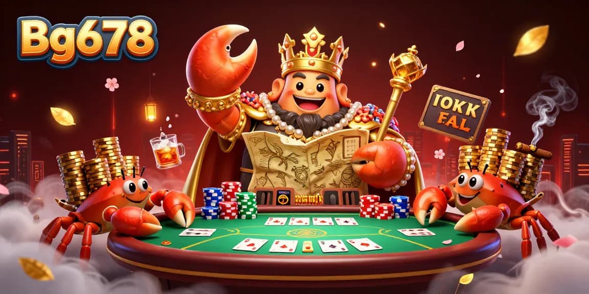 Experience thrilling gameplay with Bg678 in a vibrant 3D casino scene filled with excitement.