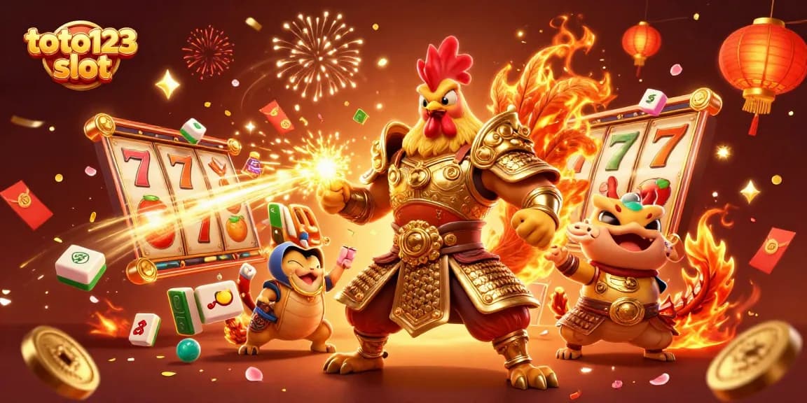 Engage in exciting gameplay at toto123 slot with vibrant characters and dynamic casino elements.