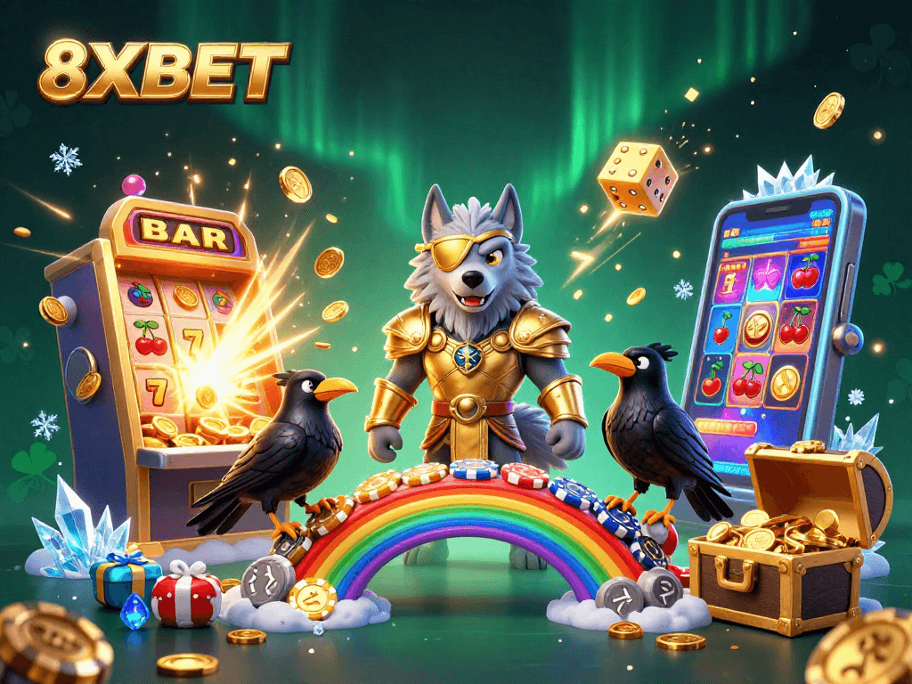 Engage with thrilling games at 8XBET, featuring mythical characters and vibrant casino action.