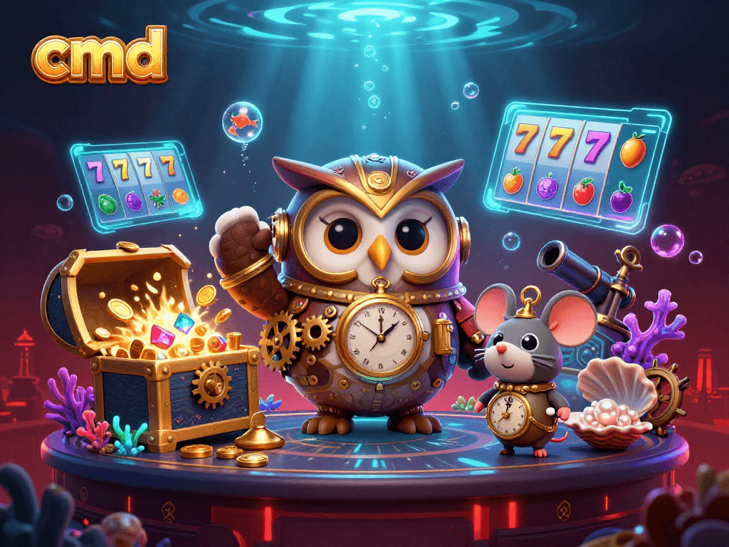 Experience cmd winning strategies with a vibrant 3D casino adventure scene filled with engaging elements.