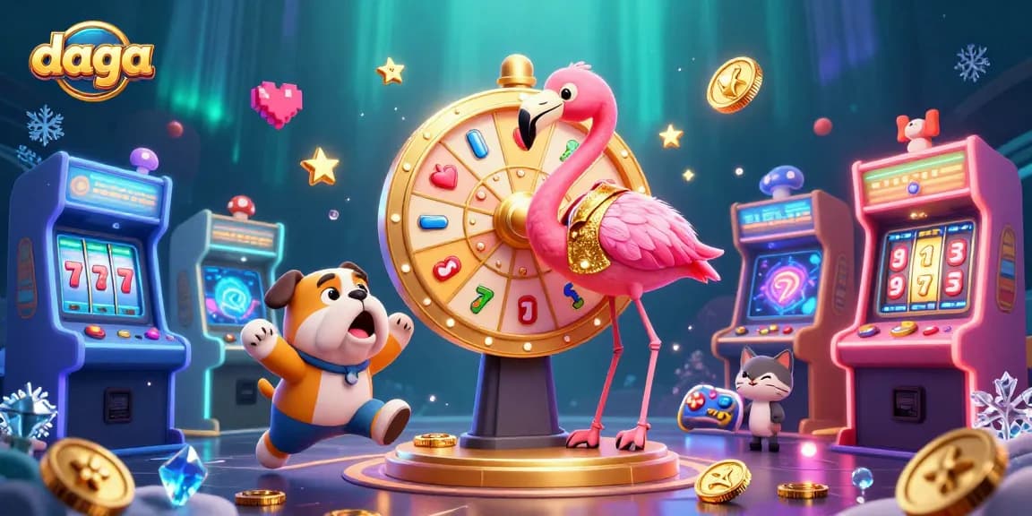 Engage with exciting DAGA online casino games featuring vibrant 3D characters and dynamic visuals.