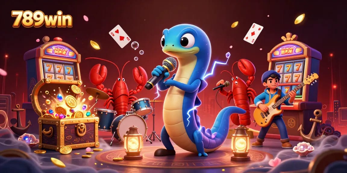 Experience thrilling underwater casino vibes with 789win's electrifying DJ performance and treasure-filled fun.