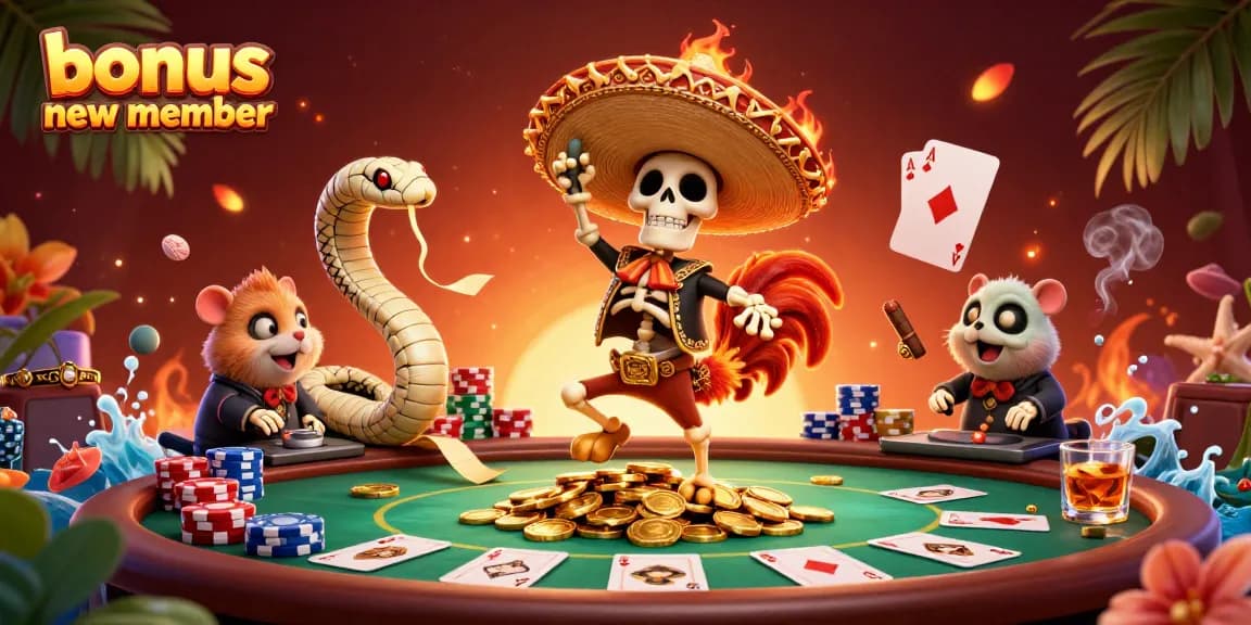 Elevate your gameplay with bonus new member poker winnings in a vibrant casino scene.