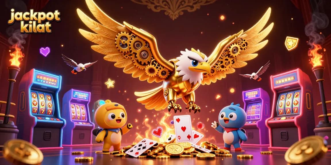 Experience the thrill of jackpot kilat with dynamic 3D casino elements and striking visuals.