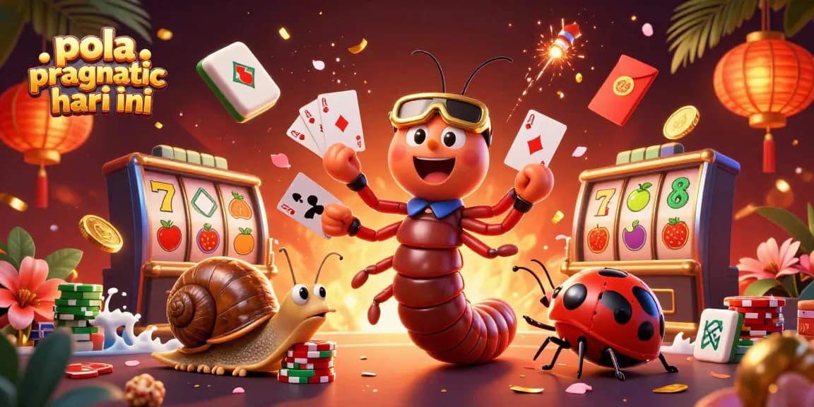 Engage with pola pragmatic hari ini in this vibrant casino scene featuring a millipede dealer and high roller.