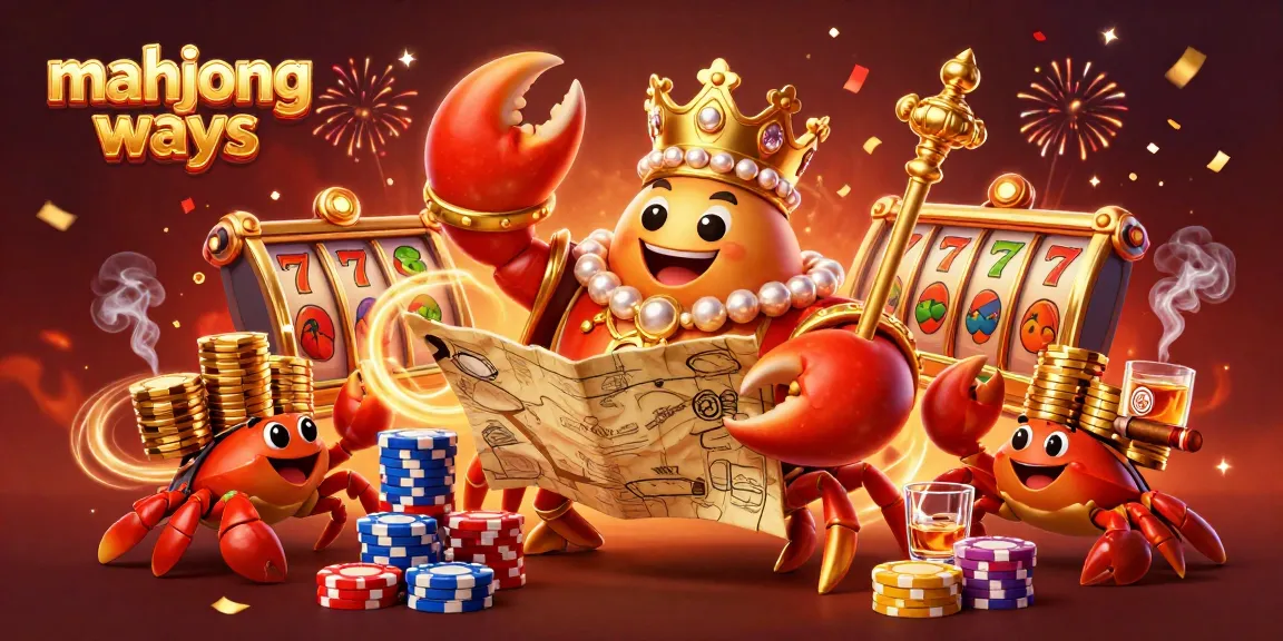 Experience excitement with mahjong ways in a vibrant 3D casino scene featuring themed elements and rich colors.