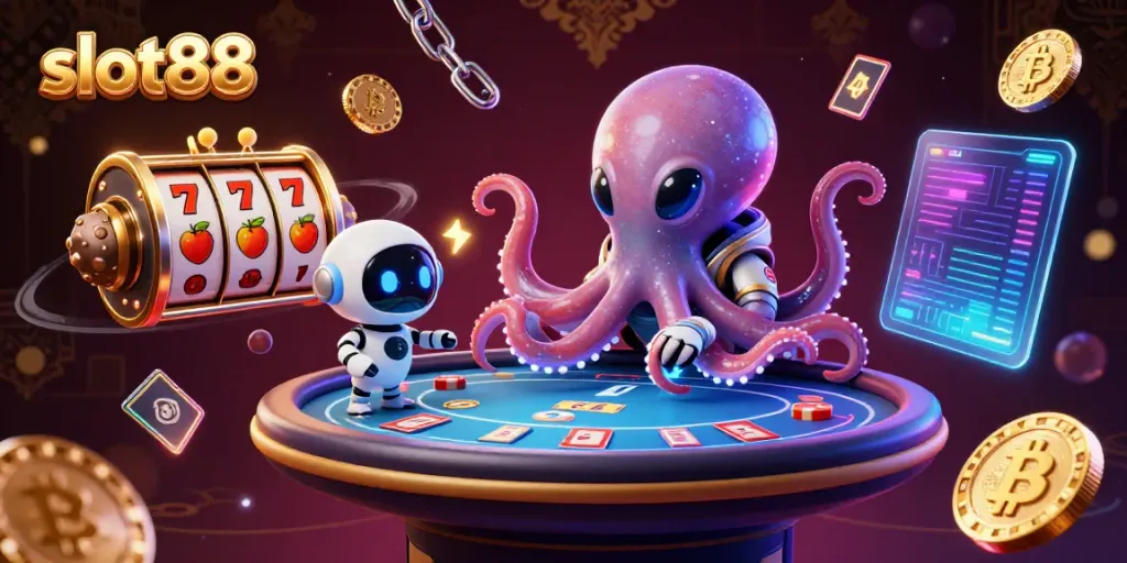 Experience immersive slots with slot88 in a cosmic adventure featuring vibrant alien characters.