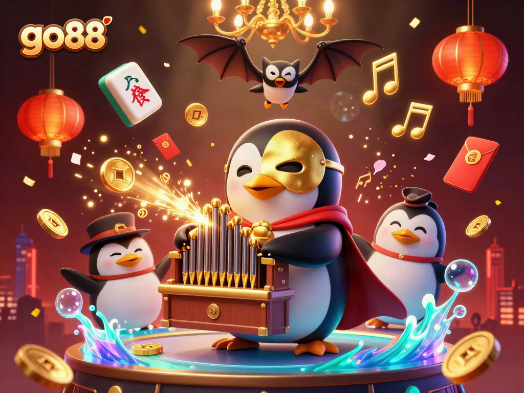 Experience go88's thrilling gameplay with a vibrant 3D casino illustration showcasing dynamic characters and elements.
