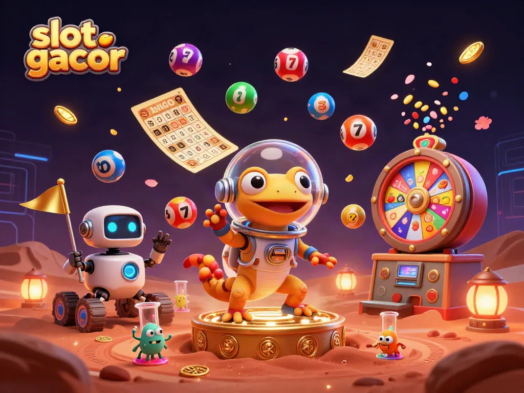 Engage with slot gacor thrills in this vibrant alien casino adventure.