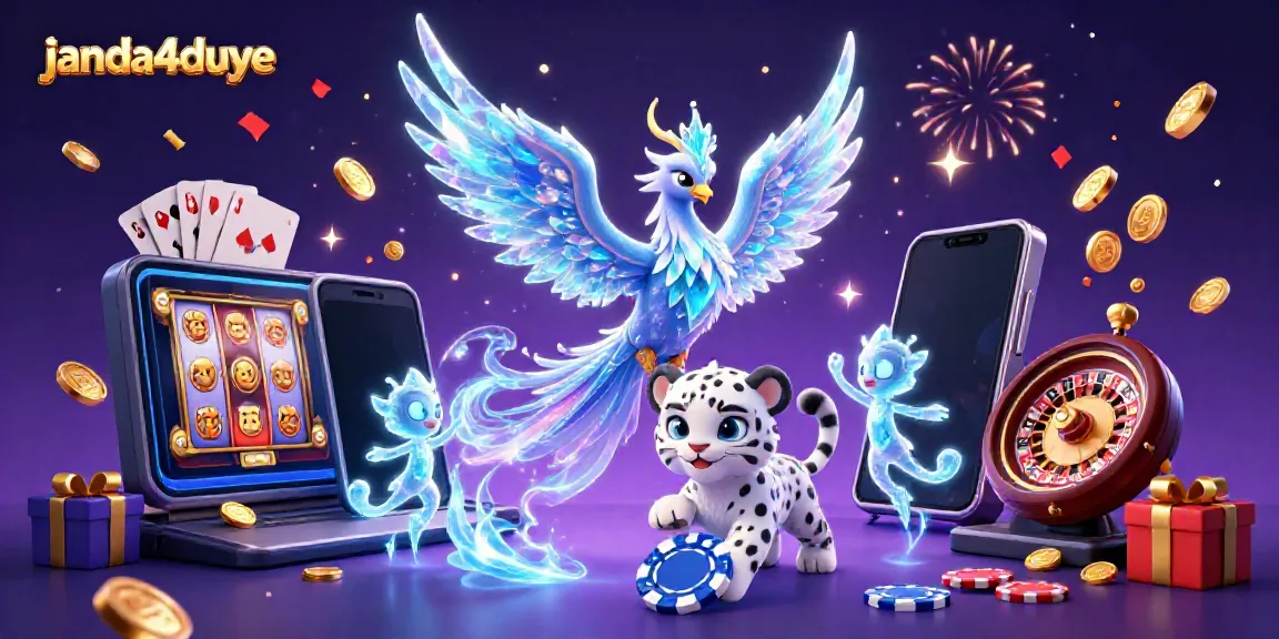 Janda4duye menyajikan pengalaman bermain game dengan karakter menarik dan elemen kasino yang dinamis.