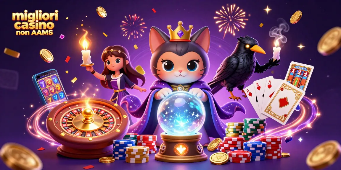 Interagisci con i migliori casino non AAMS che presentano elementi mistici, rulli rotanti e premi entusiasmanti.
