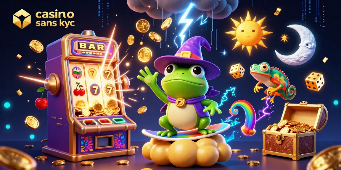 Gagnez au casino crypto sans KYC en jouant à des machines à sous avec des effets explosifs d'or.