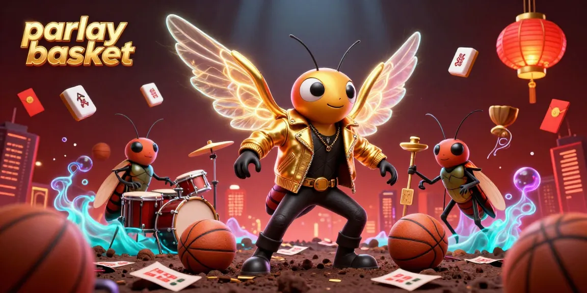Enhance your betting experience with parlay basket concepts displayed in a vibrant 3D illustration of a basketball-themed song performance.