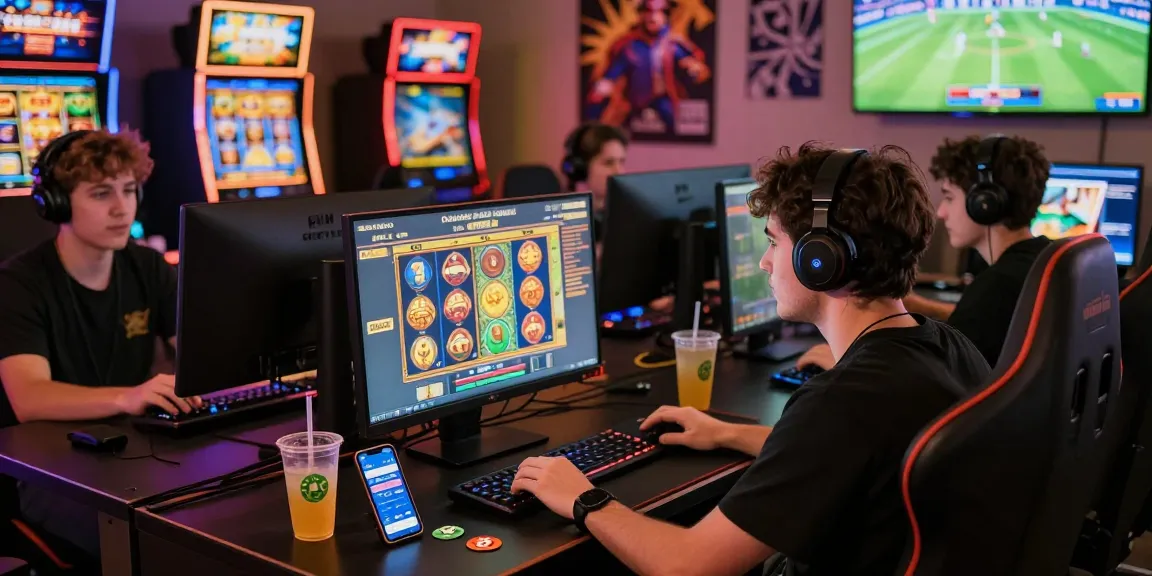 Engaging online gaming experience at 鉅城, showcasing players enjoying electronic slots and sports betting in a vibrant atmosphere.