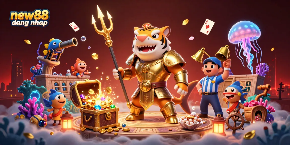 Experience thrilling gameplay with new88 dang nhap amidst underwater treasures and vibrant casino elements.